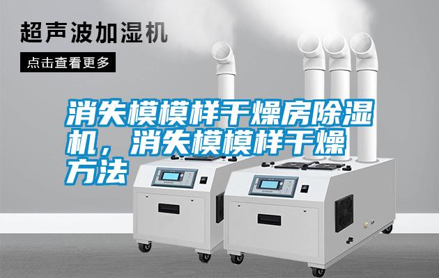 消失模模樣干燥房除濕機，消失模模樣干燥方法