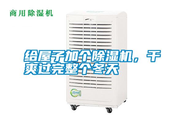 給屋子加個除濕機，干爽過完整個冬天