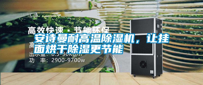 安詩曼耐高溫除濕機，讓掛面烘干除濕更節能