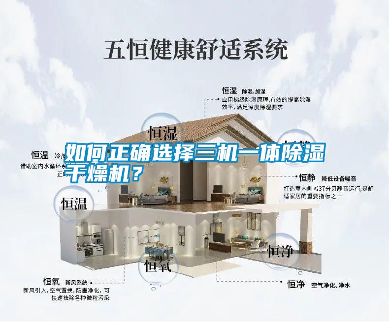 如何正確選擇三機一體除濕干燥機？