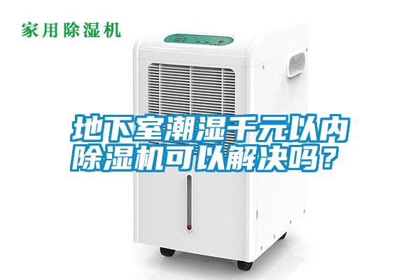 地下室潮濕千元以內除濕機可以解決嗎？