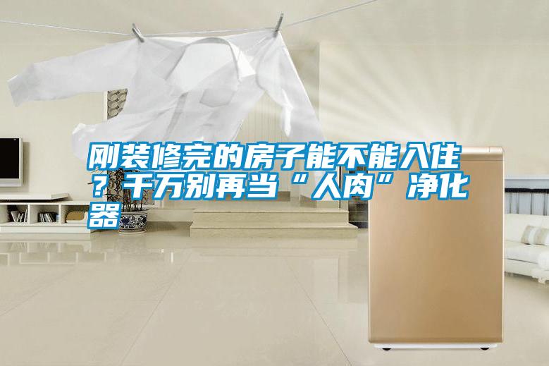 剛裝修完的房子能不能入??？千萬別再當“人肉”凈化器