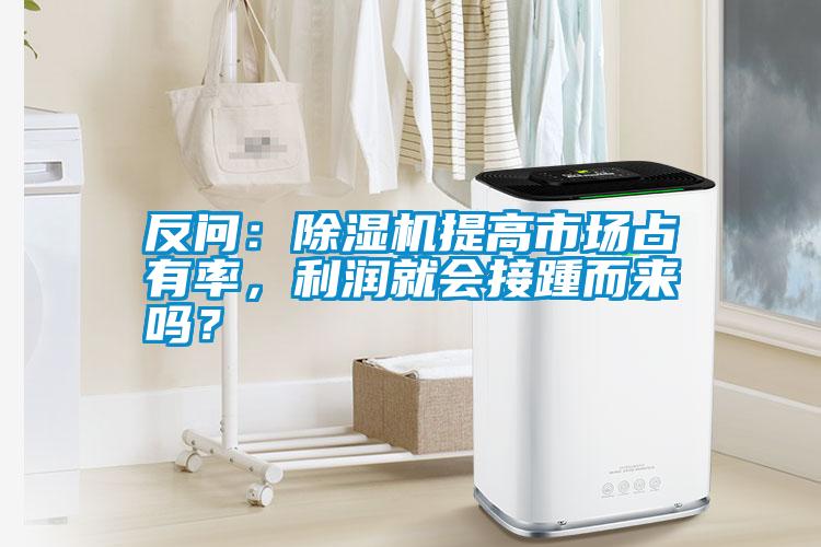 反問：除濕機提高市場占有率，利潤就會接踵而來嗎？