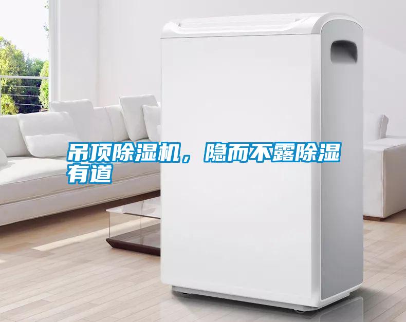吊頂除濕機，隱而不露除濕有道