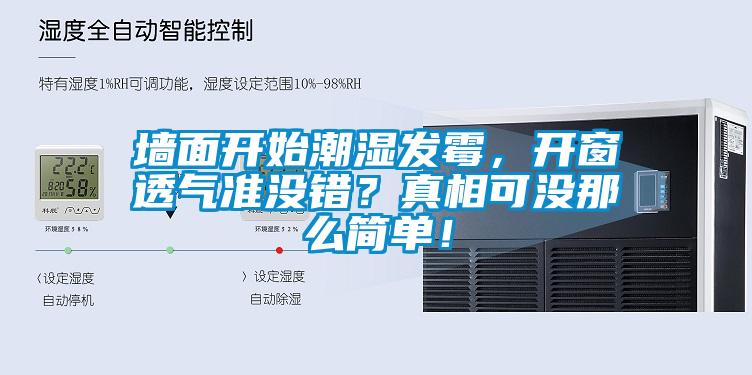 墻面開始潮濕發霉，開窗透氣準沒錯？真相可沒那么簡單！