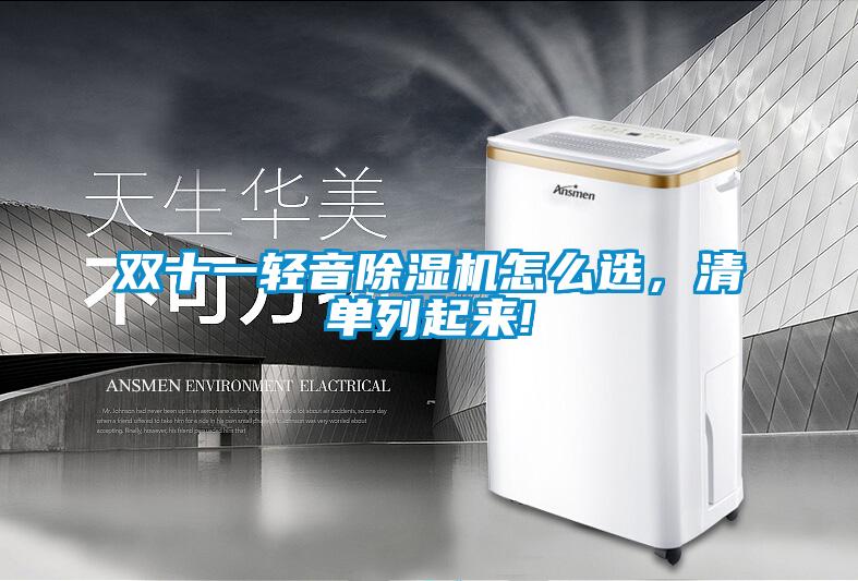 雙十一輕音除濕機怎么選，清單列起來!