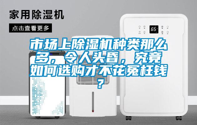 市場上除濕機種類那么多，令人頭昏，究竟如何選購才不花冤枉錢？