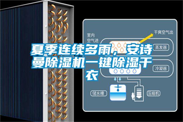 夏季連續多雨，安詩曼除濕機一鍵除濕干衣