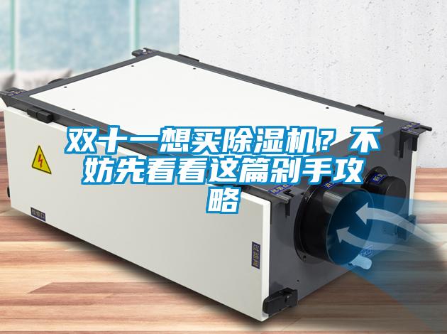 雙十一想買除濕機？不妨先看看這篇剁手攻略