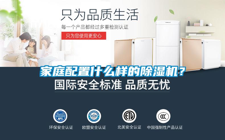 家庭配置什么樣的除濕機？