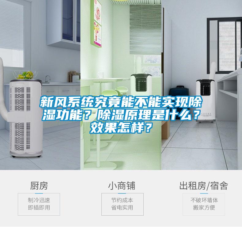 新風系統究竟能不能實現除濕功能？除濕原理是什么？效果怎樣？