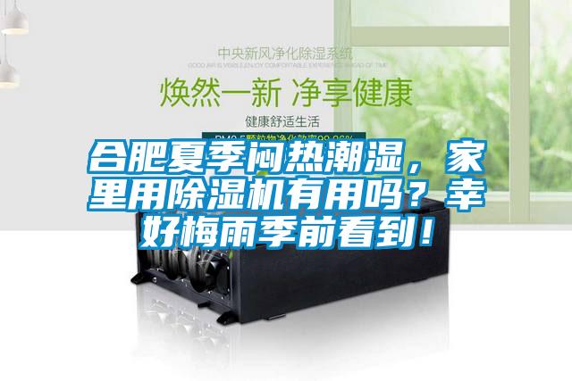 合肥夏季悶熱潮濕，家里用除濕機有用嗎？幸好梅雨季前看到！
