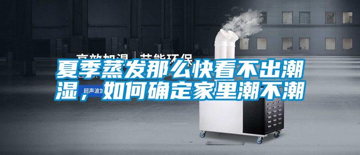 夏季蒸發那么快看不出潮濕，如何確定家里潮不潮