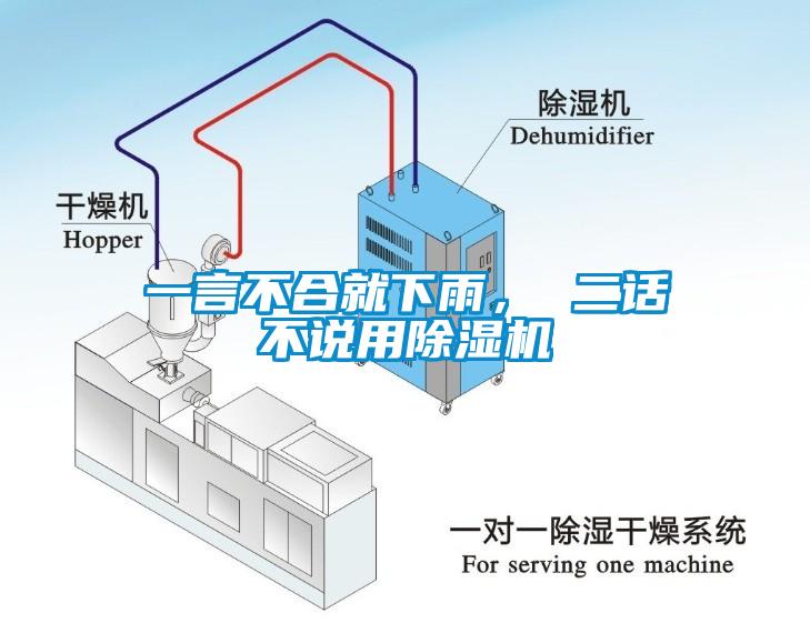 一言不合就下雨， 二話不說用除濕機