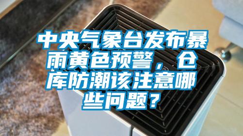 中央氣象臺發布暴雨黃色預警，倉庫防潮該注意哪些問題？