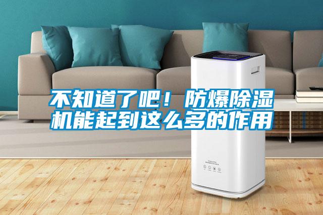 不知道了吧！防爆除濕機能起到這么多的作用