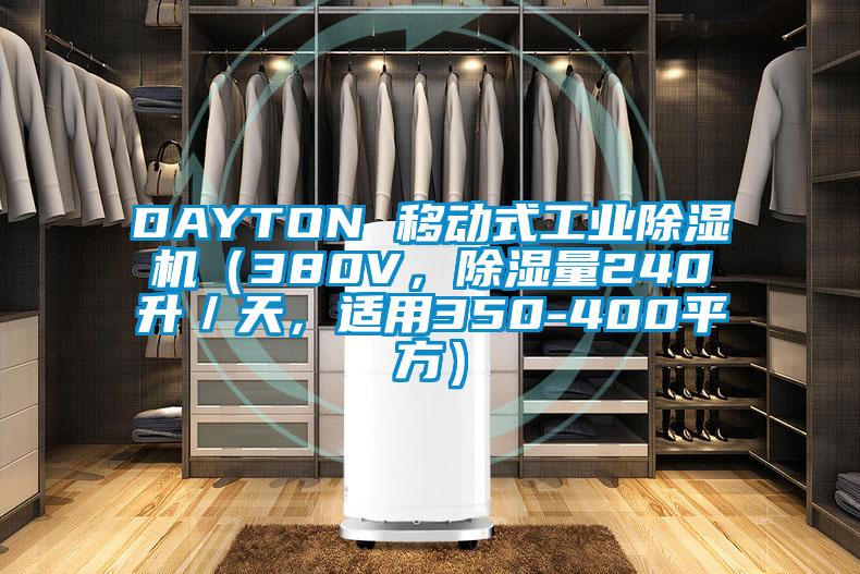 DAYTON 移動式工業除濕機（380V，除濕量240升／天，適用350-400平方）