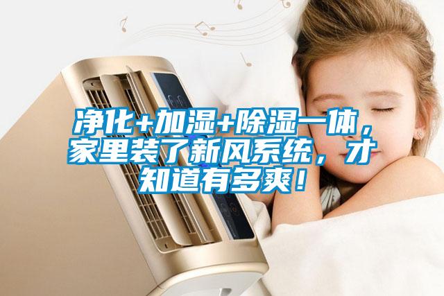 凈化+加濕+除濕一體，家里裝了新風系統，才知道有多爽！