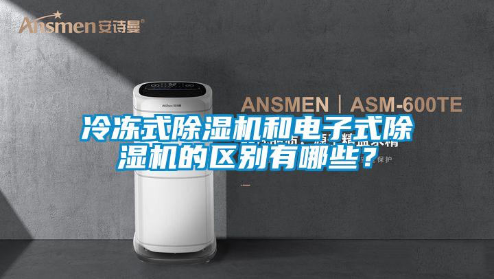 冷凍式除濕機和電子式除濕機的區別有哪些？