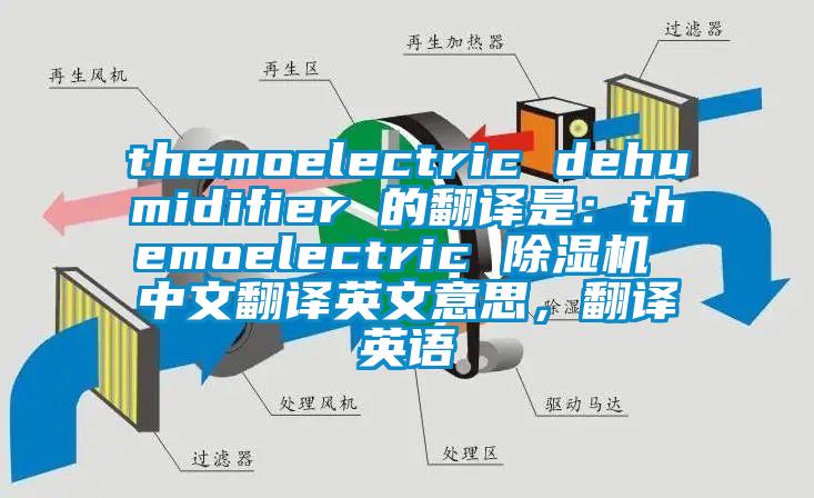 themoelectric dehumidifier 的翻譯是：themoelectric 除濕機 中文翻譯英文意思，翻譯英語
