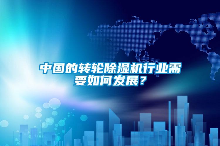 中國的轉輪除濕機行業需要如何發展？
