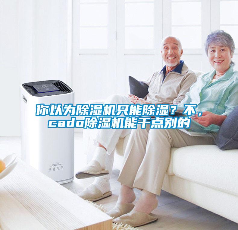 你以為除濕機只能除濕？不，cado除濕機能干點別的