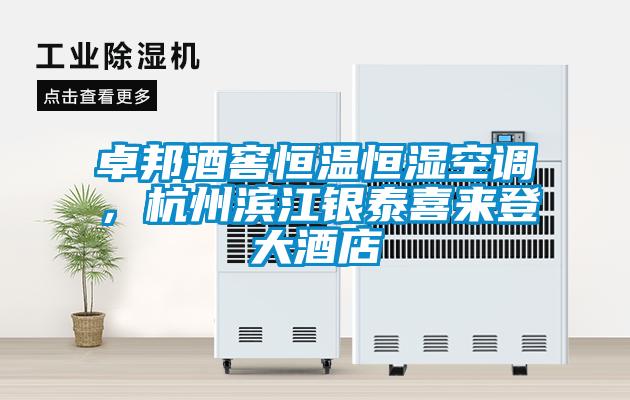 卓邦酒窖恒溫恒濕空調，杭州濱江銀泰喜來登大酒店