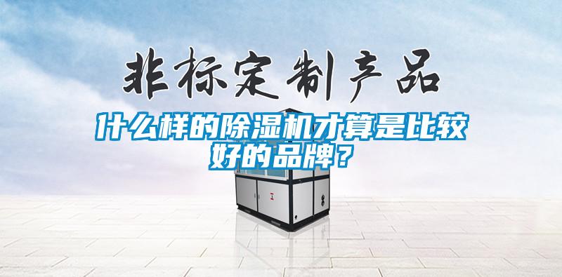 什么樣的除濕機才算是比較好的品牌？