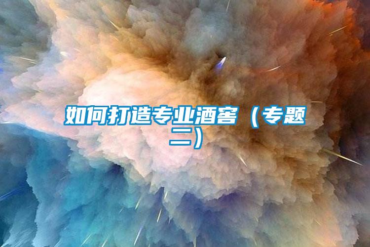 如何打造專業酒窖（專題二）