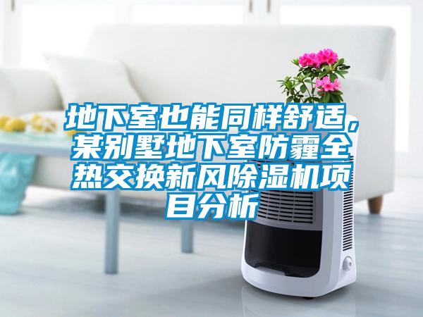 地下室也能同樣舒適，某別墅地下室防霾全熱交換新風除濕機項目分析