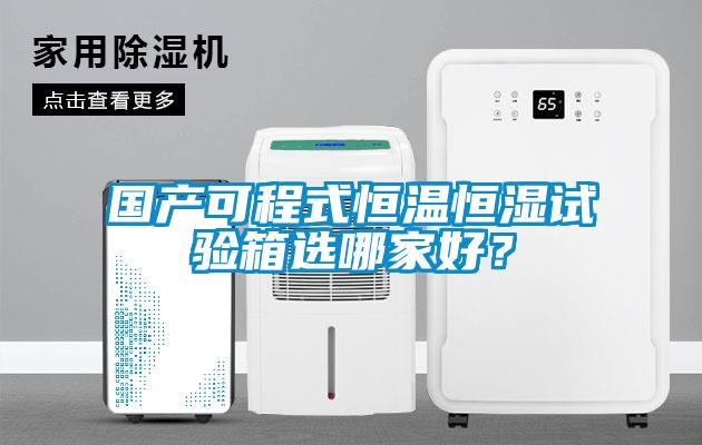 國產可程式恒溫恒濕試驗箱選哪家好？