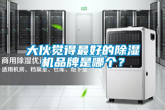 大伙覺得最好的除濕機品牌是哪個？