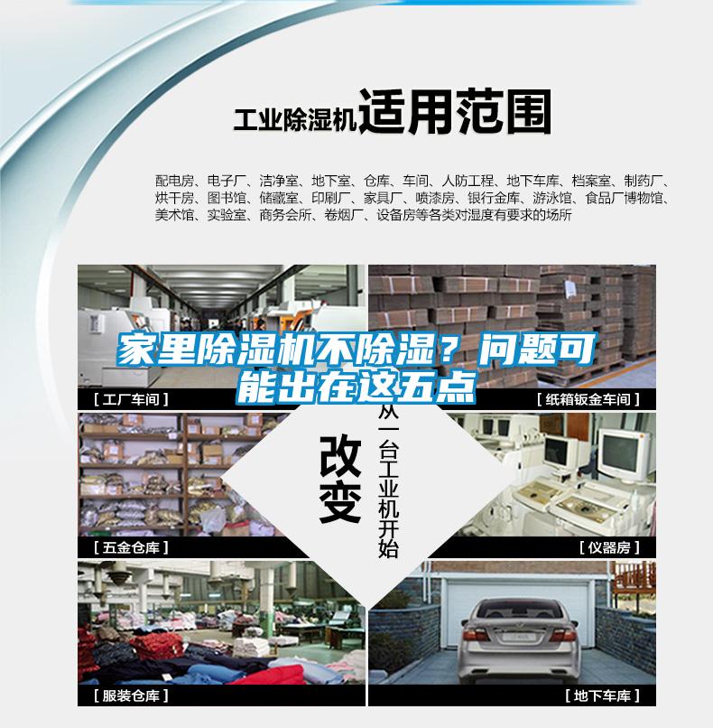 家里除濕機不除濕？問題可能出在這五點