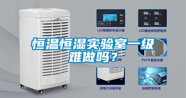 恒溫恒濕實驗室一級難做嗎？