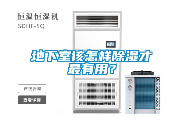 地下室該怎樣除濕才最有用？