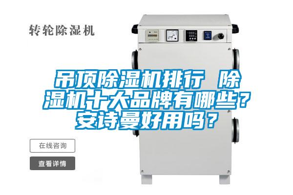 吊頂除濕機排行 除濕機十大品牌有哪些？安詩曼好用嗎？