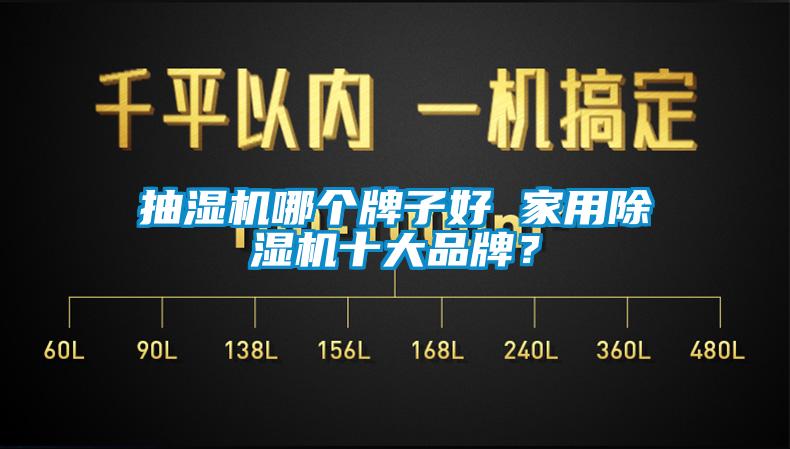 抽濕機哪個牌子好 家用除濕機十大品牌？