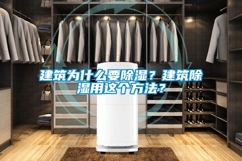 建筑為什么要除濕？建筑除濕用這個方法？