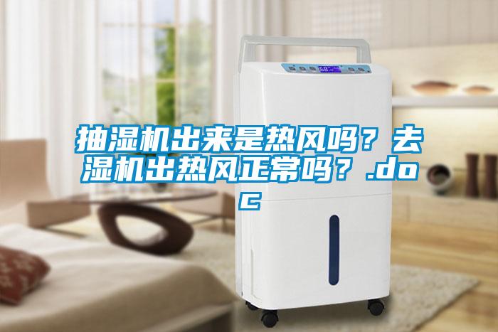 抽濕機出來是熱風嗎？去濕機出熱風正常嗎？.doc