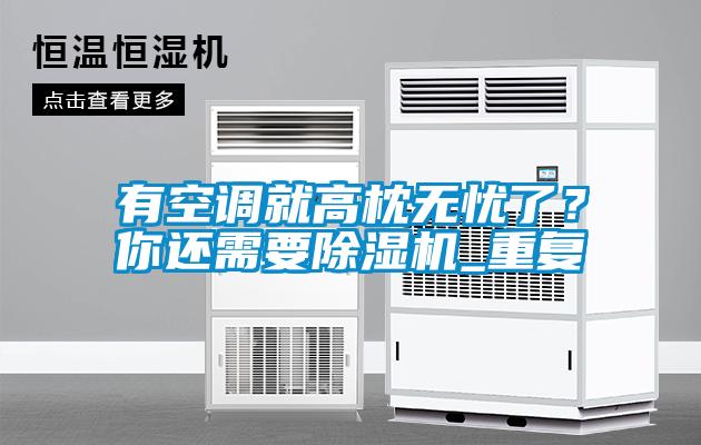 有空調就高枕無憂了？你還需要除濕機_重復