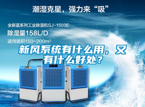 新風系統有什么用，又有什么好處？
