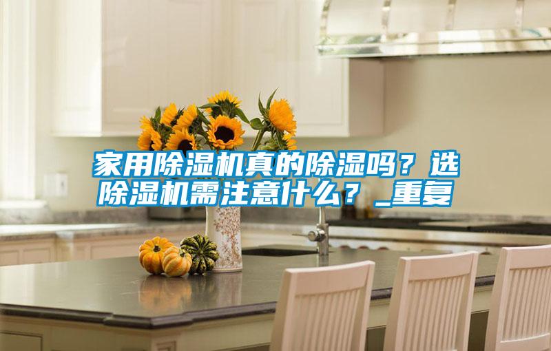 家用除濕機真的除濕嗎？選除濕機需注意什么？_重復
