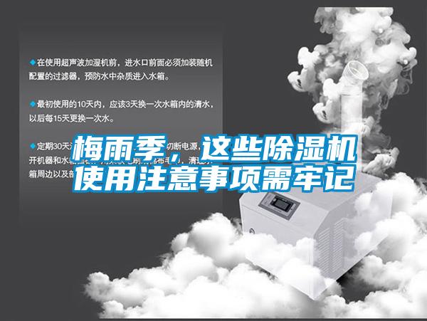梅雨季，這些除濕機使用注意事項需牢記
