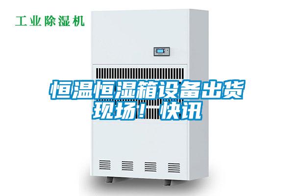 恒溫恒濕箱設備出貨現場！快訊