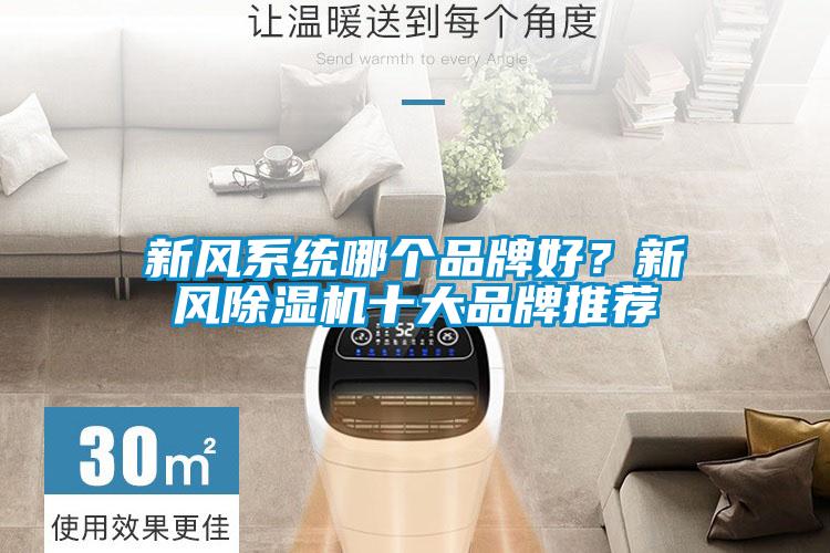 新風系統哪個品牌好？新風除濕機十大品牌推薦