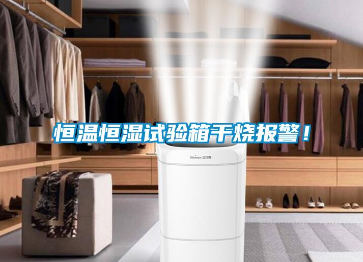 恒溫恒濕試驗箱干燒報警！