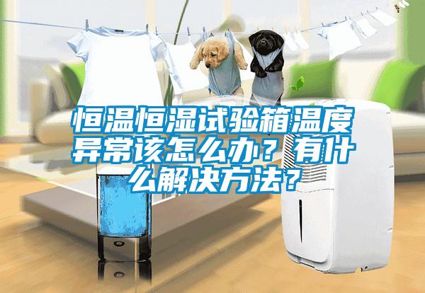 恒溫恒濕試驗箱溫度異常該怎么辦？有什么解決方法？