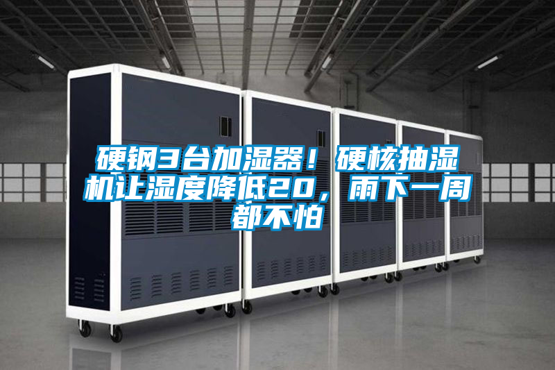 硬鋼3臺加濕器！硬核抽濕機讓濕度降低20，雨下一周都不怕