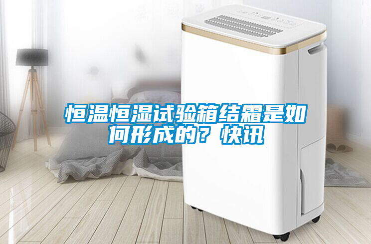 恒溫恒濕試驗箱結霜是如何形成的？快訊