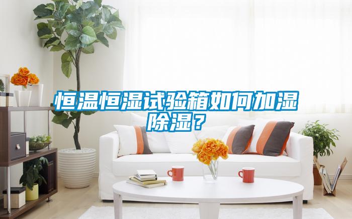 恒溫恒濕試驗箱如何加濕除濕？